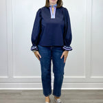 Starlight Sky Blouse - Navy Tops Jodifl