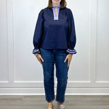 Starlight Sky Blouse - Navy Tops Jodifl