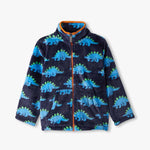 Stegosaurus Fuzzy Fleece Zip-Up Jacket Boys Outerwear Hatley