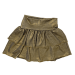 Stella Panel Ruffle Skirt - Gold Girls Skirts + Bloomers Area Code 407
