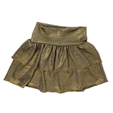 Stella Panel Ruffle Skirt - Gold Girls Skirts + Bloomers Area Code 407