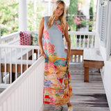 Stephe Maxi - Carolina Blue Long Dresses Briton Court