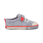 Stevie II - Gray Jersey/Red Boys Shoes See Kai Run
