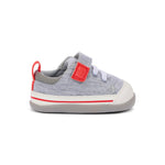 Stevie Mini - Gray Jersey/Red Boys Shoes See Kai Run