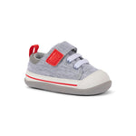 Stevie Mini - Gray Jersey/Red Boys Shoes See Kai Run