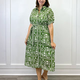 Stevie's Garden Shirt Dress Long Dresses Polagram by Wellmade USA