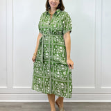 Stevie's Garden Shirt Dress Long Dresses Polagram by Wellmade USA