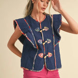 Stitch & Story Quilted Vest Outerwear &Merci