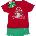 Strawberry Basket S/S Shirt - Red Girls Tops + Tees Mustard & Ketchup