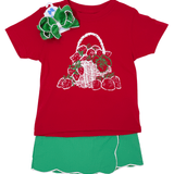 Strawberry Basket S/S Shirt - Red Girls Tops + Tees Mustard & Ketchup