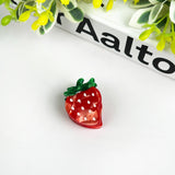 Strawberry Mini Hair Clips - 2 Pieces Hair Accessories TheDivaSoap