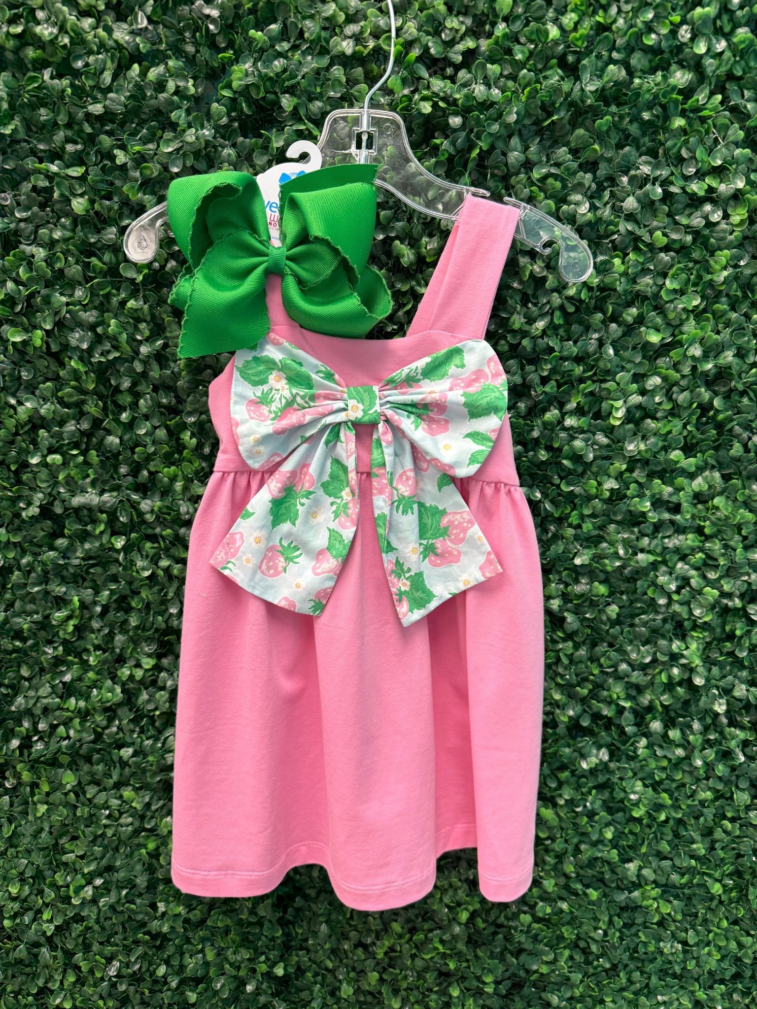 Strawberry Picking Bow Dress Girls Play Dresses Banana Split
