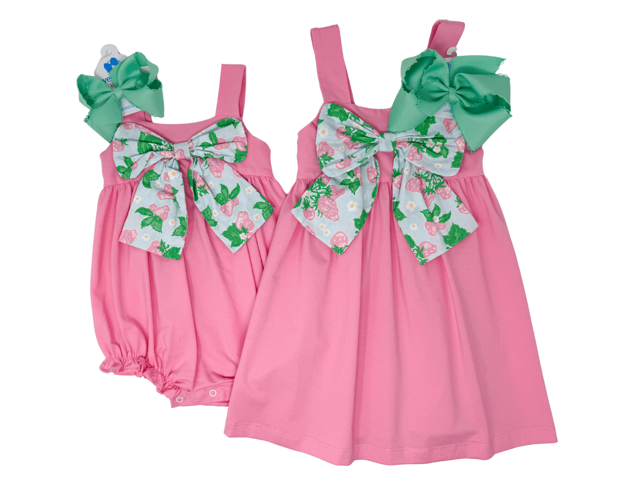 Strawberry Picking Bow Dress Girls Play Dresses Banana Split