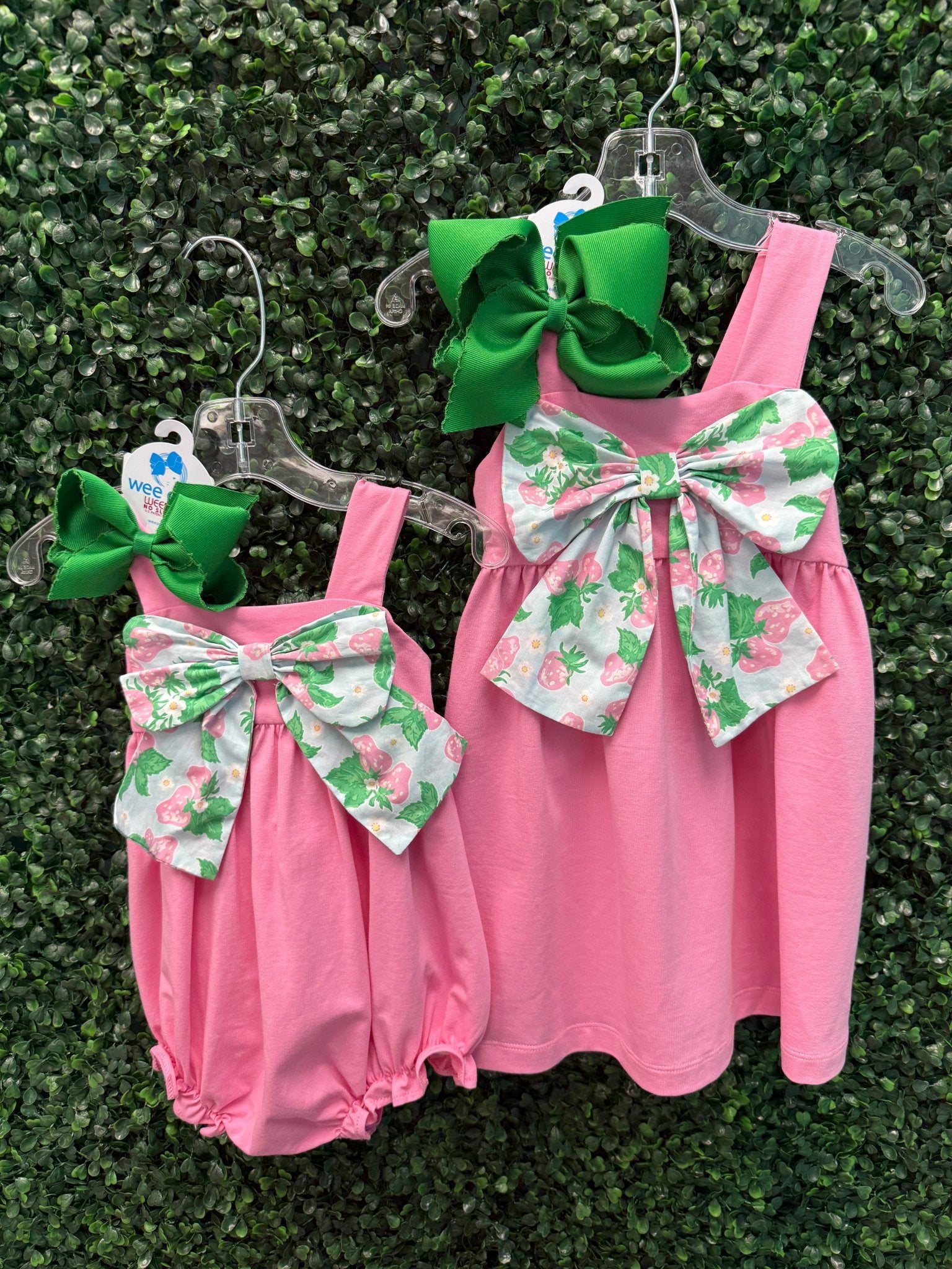 Strawberry Picking Bow Dress Girls Play Dresses Banana Split