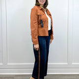 Peplum Hem Trucker Jacket - Ginger Spice Outerwear Liverpool