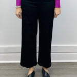 Stripe Crop Wide - Black Rinse Jeans Liverpool