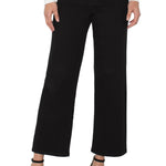 Stripe Crop Wide - Black Rinse Jeans Liverpool