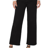 Stripe Crop Wide - Black Rinse Jeans Liverpool