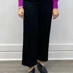 Stripe Crop Wide - Black Rinse Jeans Liverpool