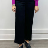 Stripe Crop Wide - Black Rinse Jeans Liverpool