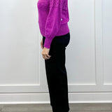 Stripe Crop Wide - Black Rinse Jeans Liverpool