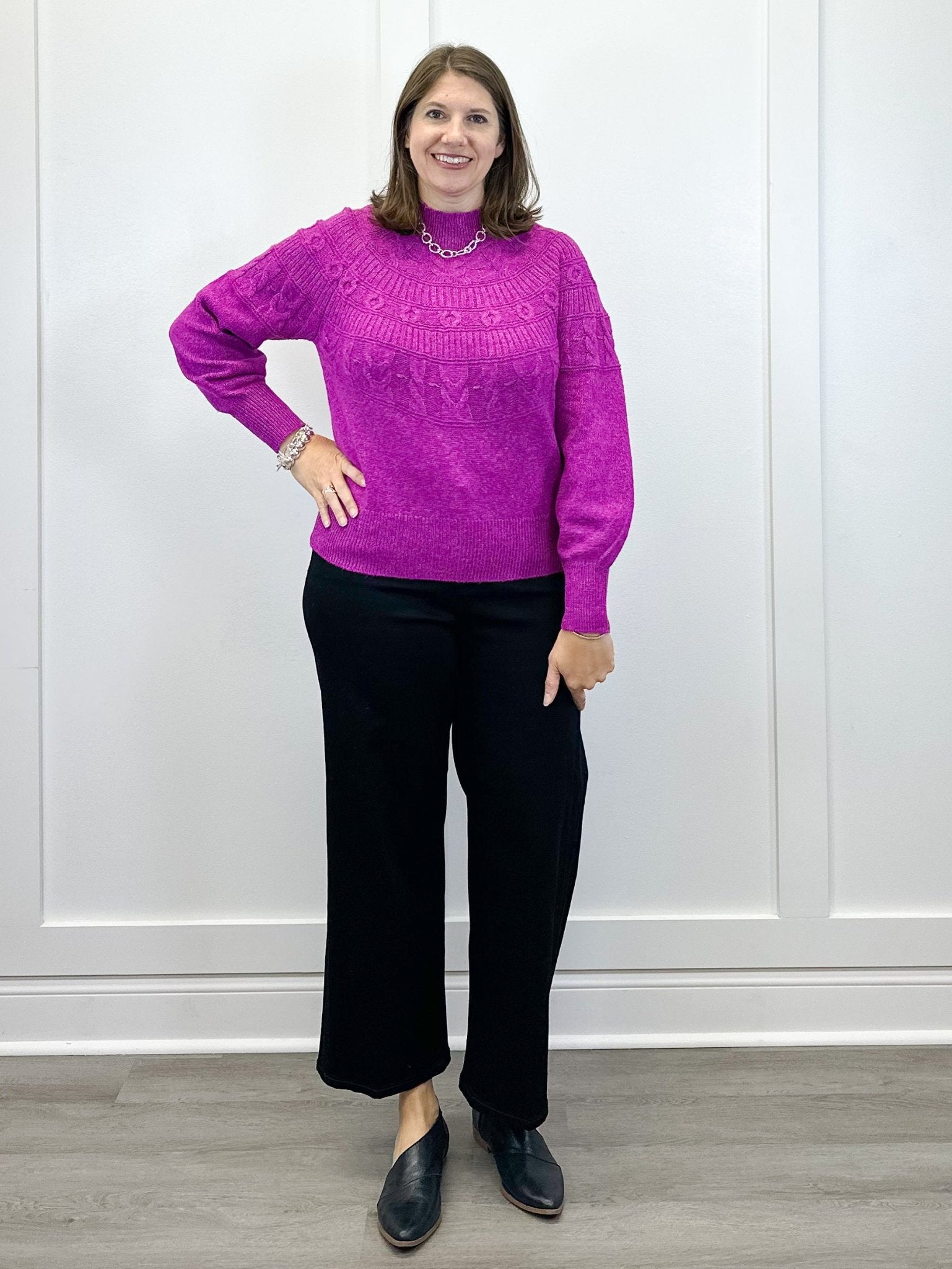 Stripe Crop Wide - Black Rinse Jeans Liverpool