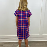Studious Dress - Windowpane Plaid Girls Play Dresses Finding Foxtale