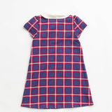 Studious Dress - Windowpane Plaid Girls Play Dresses Finding Foxtale
