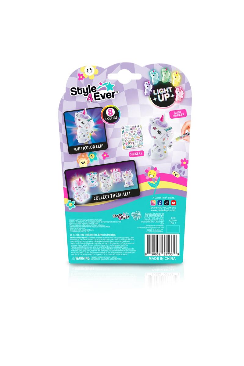 Style 4 Ever LED Light Up Mini Deco - Assorted Toys License 2 Play