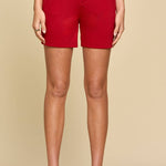 Sun-Cool Solid Short - Red Shorts Dear Scarlett