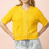 Sunny Day Stitch Cardigan Sweaters VERY J