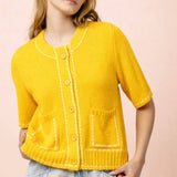 Sunny Day Stitch Cardigan Sweaters VERY J