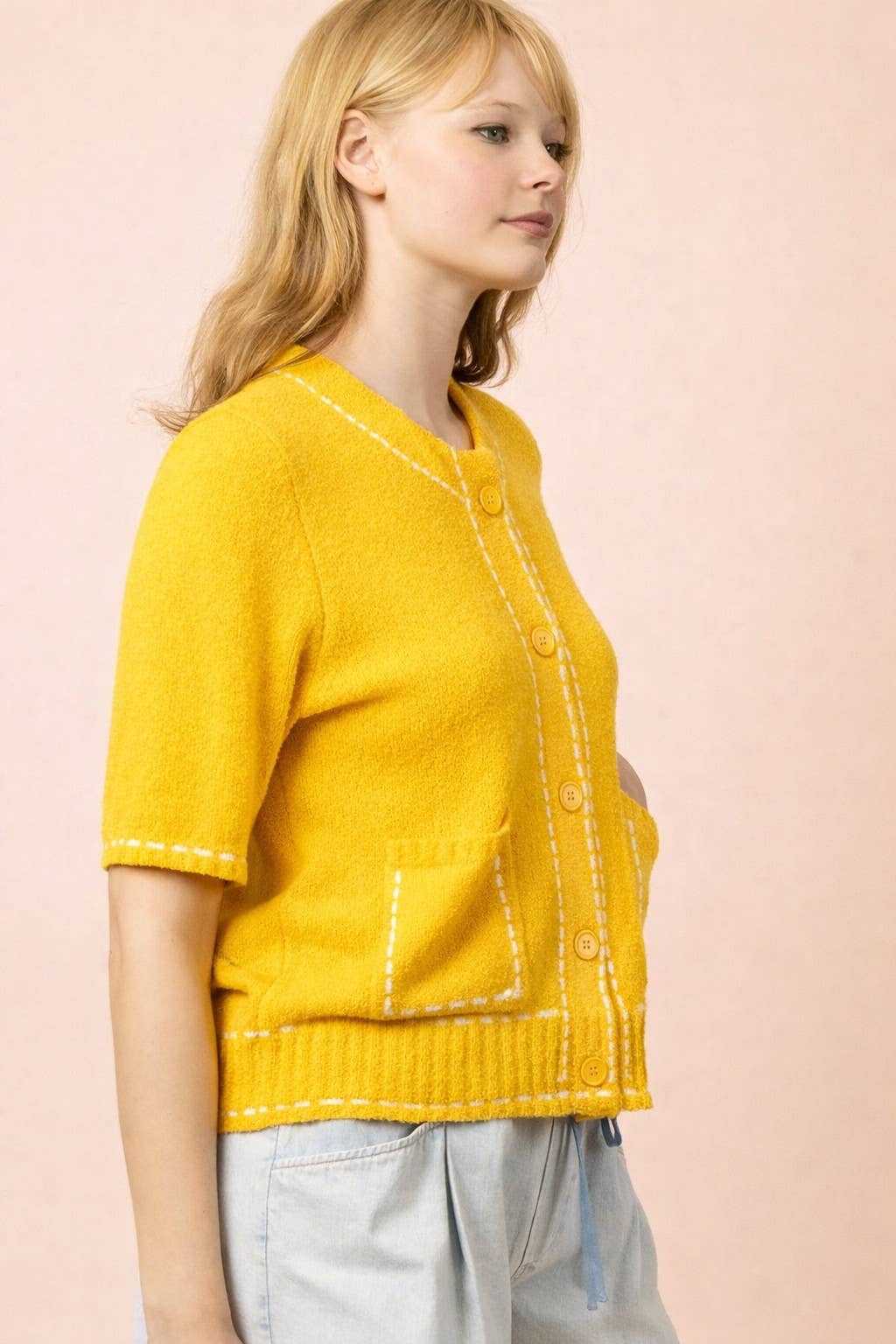 Sunny Day Stitch Cardigan Sweaters VERY J