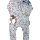 Sweet Strawberries Ruffle Zipper Footie Baby Sleepwear Magnolia Baby