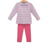 Sweetheart 1/4 Zip Pullover Set Girls Sets Trotter Street Kids