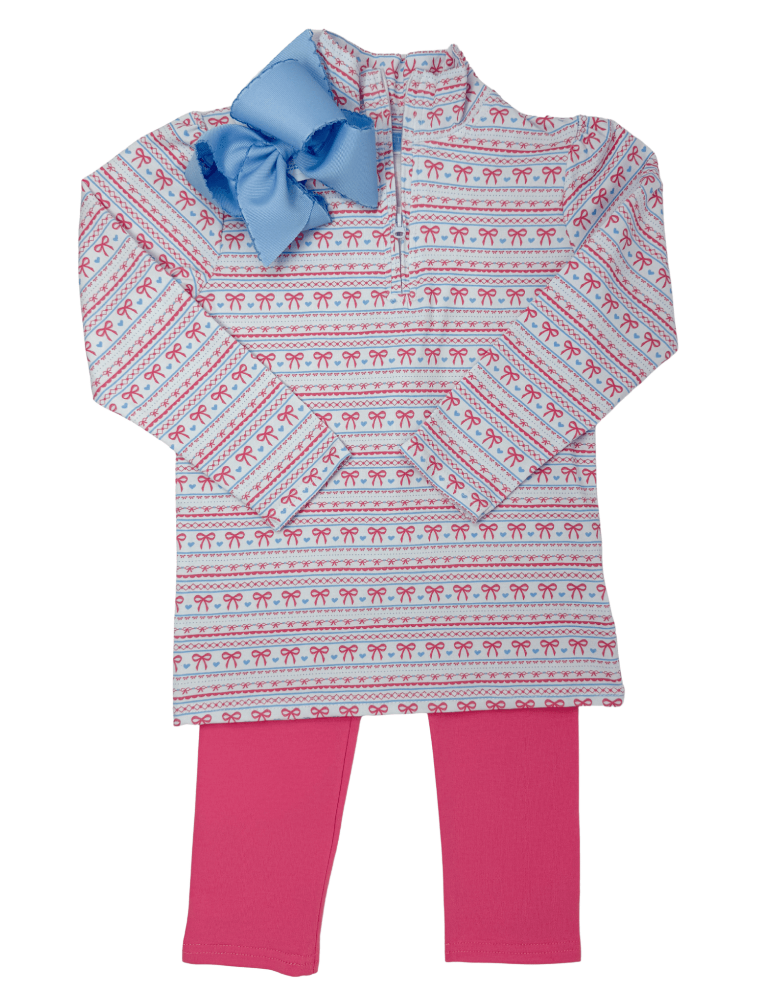 Sweetheart 1/4 Zip Pullover Set Girls Sets Trotter Street Kids