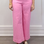 Sweetheart Scallop Pants - Pink Pants Entro