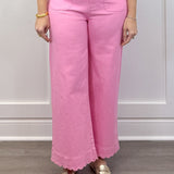 Sweetheart Scallop Pants - Pink Pants Entro