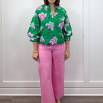 Sweetheart Scallop Pants - Pink Pants Entro