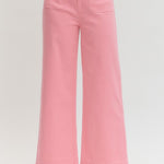 Sweetheart Scallop Pants - Pink Pants Entro