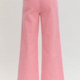 Sweetheart Scallop Pants - Pink Pants Entro