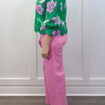 Sweetheart Scallop Pants - Pink Pants Entro