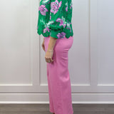Sweetheart Scallop Pants - Pink Pants Entro