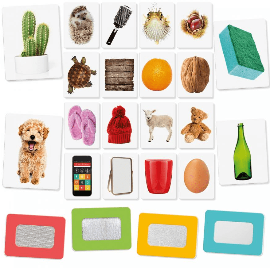 Tactile Montessori Flashcards Toys Headu