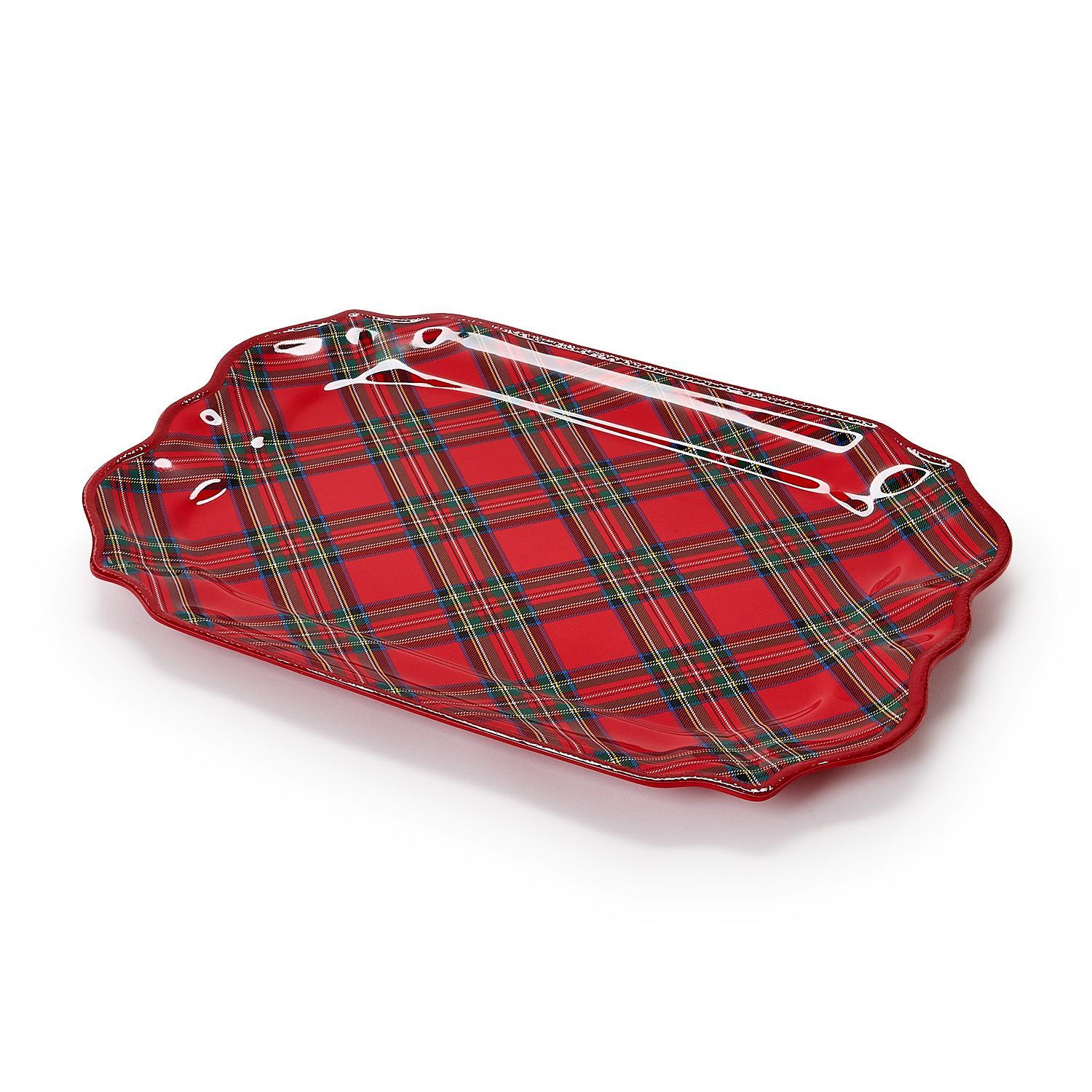 Tartan Traditions Melamine Platter Home Decor Two's Company