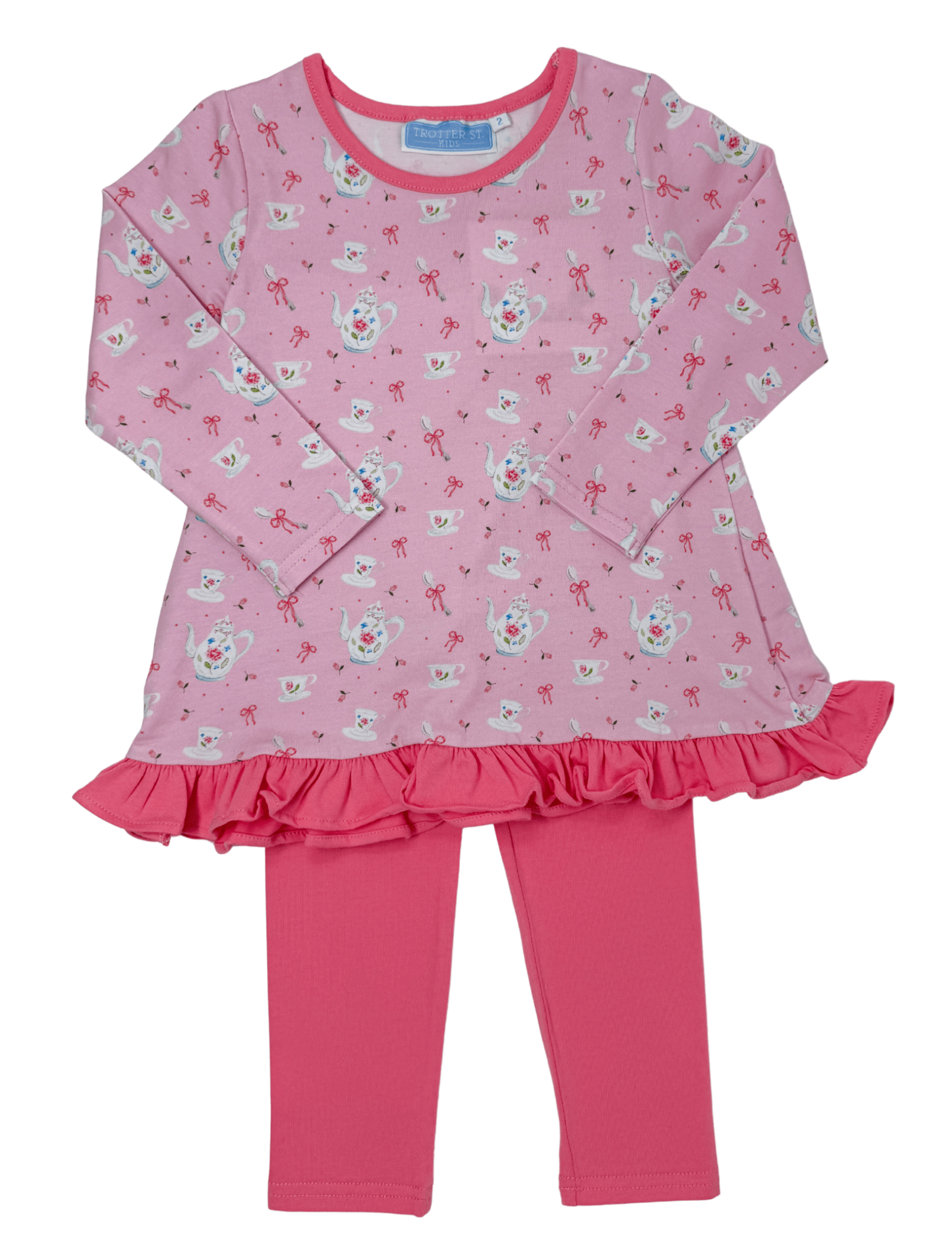 Tea For Two Pant Set Girls Sets Trotter Street Kids