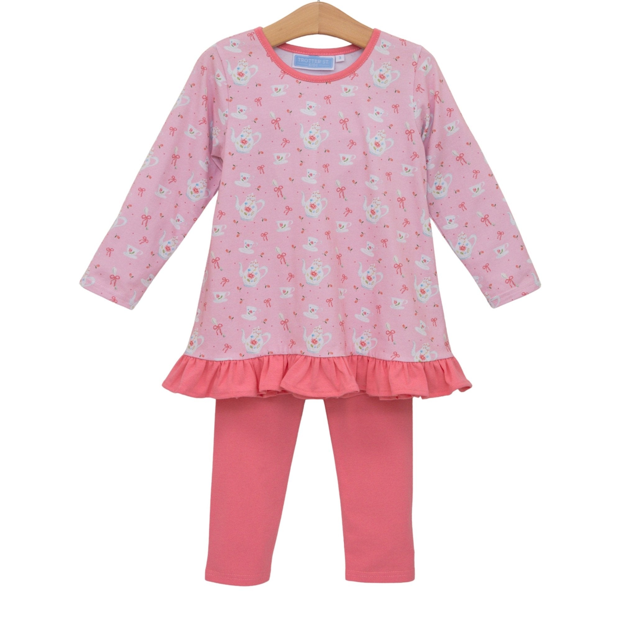 Tea For Two Pant Set Girls Sets Trotter Street Kids
