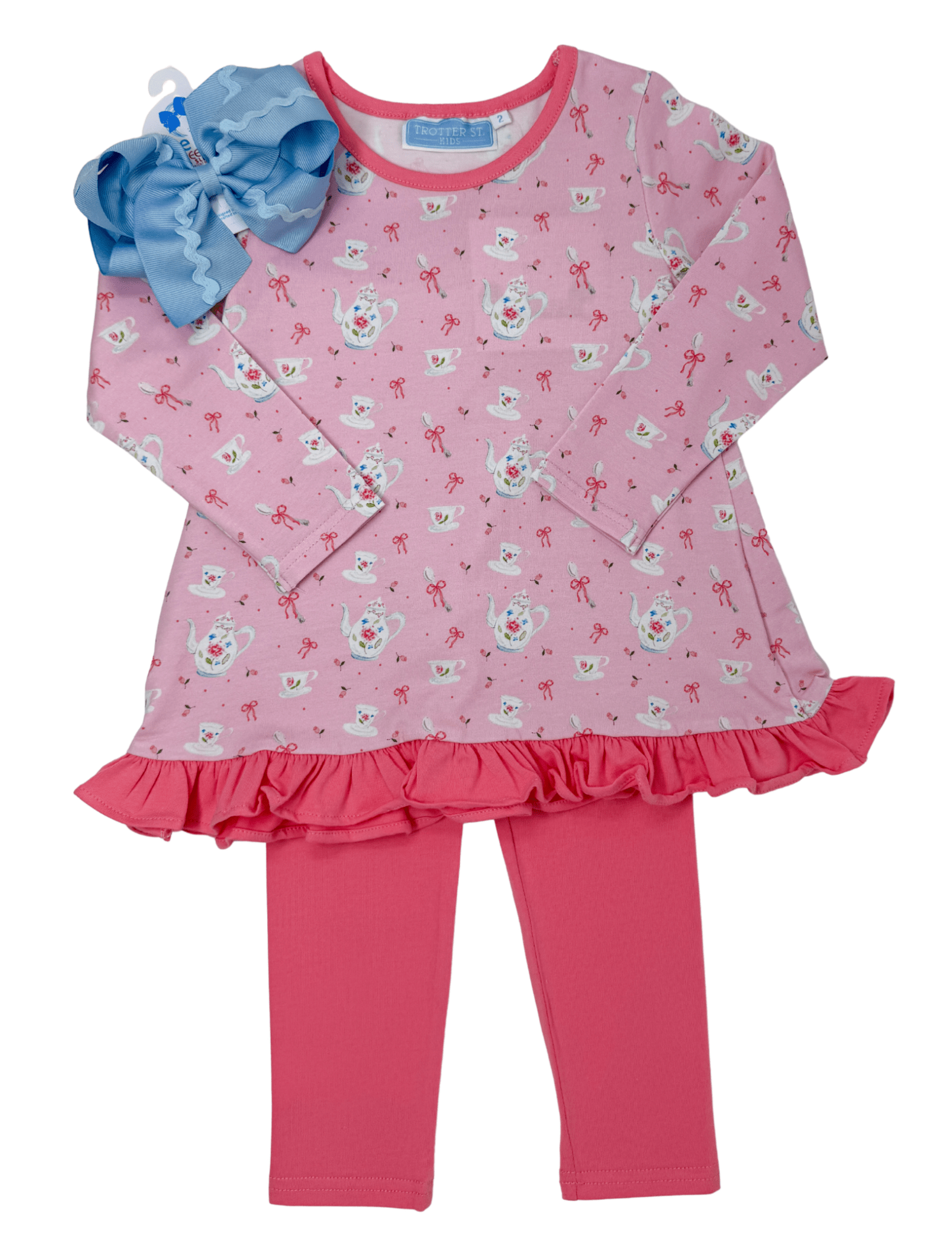 Tea For Two Pant Set Girls Sets Trotter Street Kids