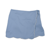 Tessa Scalloped Skort - Blue Girls Skirts + Bloomers Emma Jean