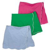 Tessa Scalloped Skort - Green Girls Skirts + Bloomers Emma Jean
